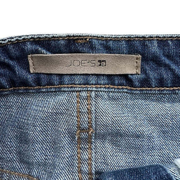 JOE’S JEANS | DISTRESSED CUTOFF HIGH WAIST DENIM MINI SKIRT | SIZE: 26 - Picture 10 of 10